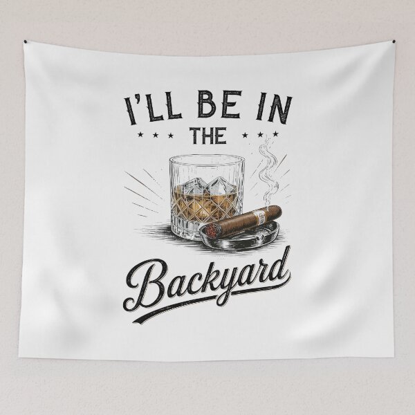 Item preview, Vintage I'll Be In The Backyard Bourbon Lover designed and sold by charoen-design.