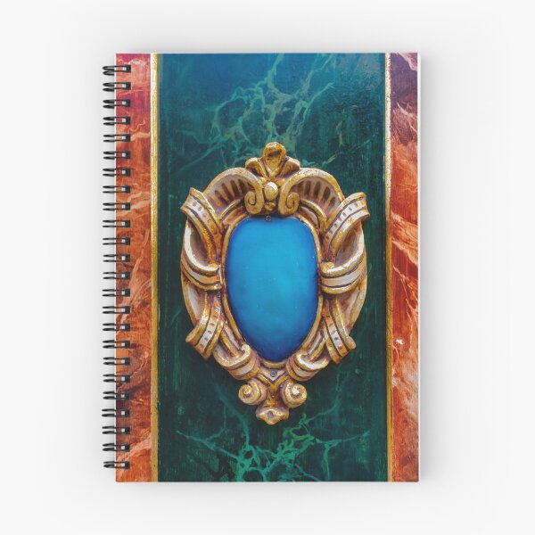 Item preview, Ornate Gold Medallion With Blue Oval Center On Marble Green And Red Decorative Panel designed and sold by Nmallia.