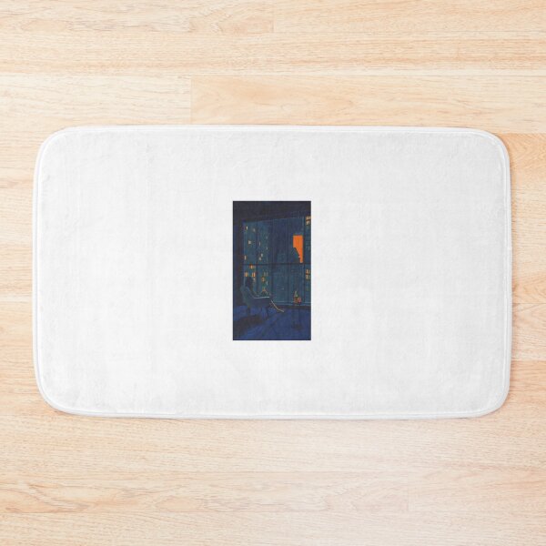 Item preview, Quiet Night Apartment Window Cityscape Art Graphic designed and sold by artworkheart.