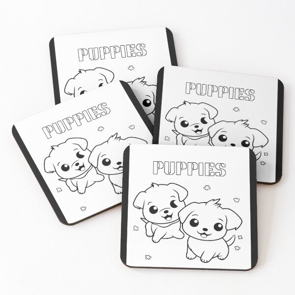 Item preview, Cute Puppies Coloring Page Art designed and sold by VibeTees38.