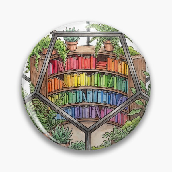 Item preview, Rainbow Bookshelf Terrarium Botanical Aesthetic designed and sold by ryanguas.