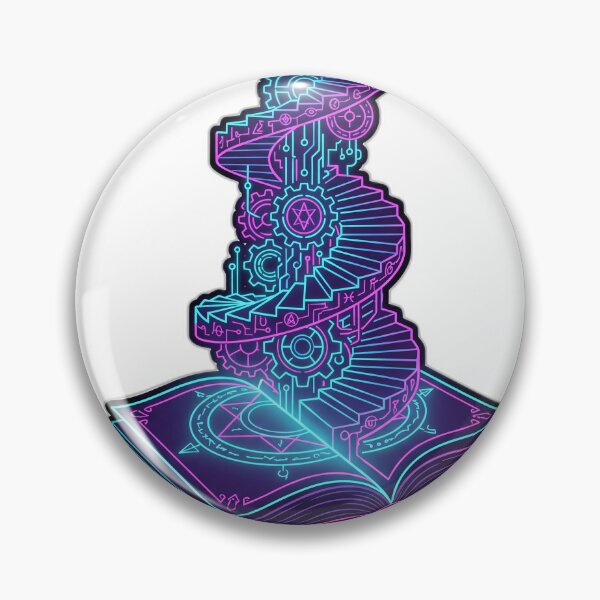 Item preview, Magical Spiral Staircase Open Book Cyberpunk designed and sold by ryanguas.