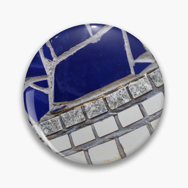 Item preview, Blue Ceramic Mosaic Tile Pattern With Small Square Stone Tiles and Textured Grout designed and sold by Nmallia.