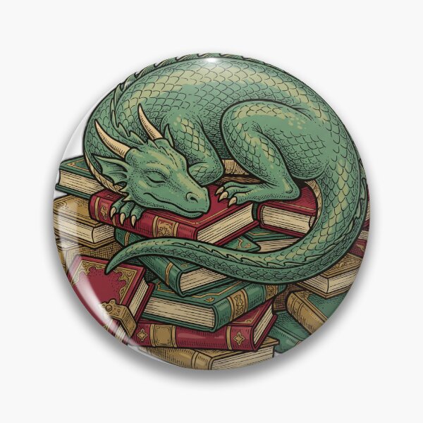 Item preview, Book Dragon Hoarding Books Cute Fantasy designed and sold by ryanguas.