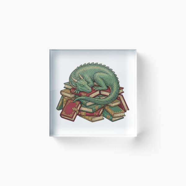 Item preview, Book Dragon Hoarding Books Cute Fantasy designed and sold by ryanguas.