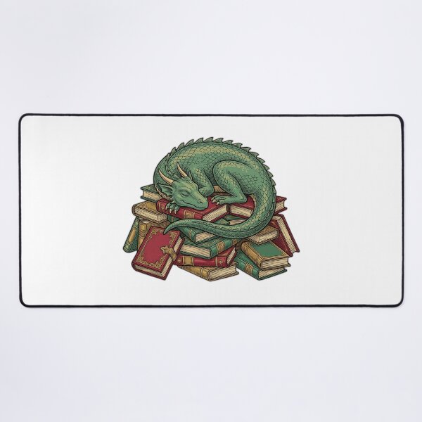 Item preview, Book Dragon Hoarding Books Cute Fantasy designed and sold by ryanguas.
