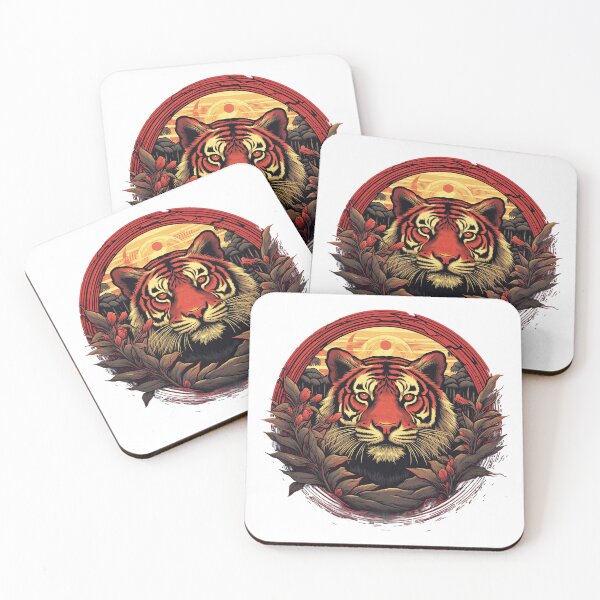 Item preview, Vintage Tiger Wildlife Illustration - Majestic Jungle Art designed and sold by Marcu Ioachim.