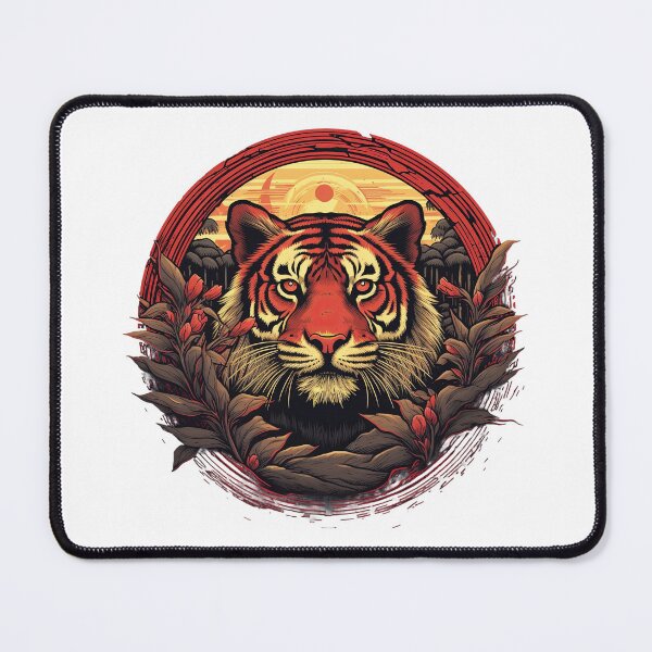 Item preview, Vintage Tiger Wildlife Illustration - Majestic Jungle Art designed and sold by Marcu Ioachim.