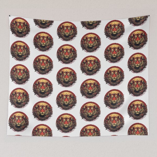 Item preview, Vintage Tiger Wildlife Illustration - Majestic Jungle Art designed and sold by Marcu Ioachim.