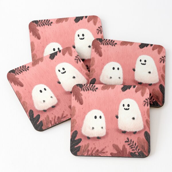 Item preview, Cute Fluffy Ghosts in Autumn Forest designed and sold by colorful-white.