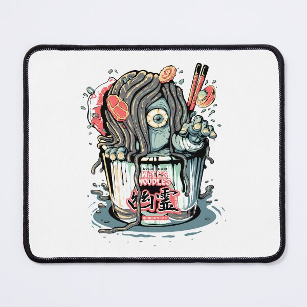 Item preview, Spooky Ghost Creeping Out of Instant Noodle Cup Art designed and sold by EvocatiVerse.