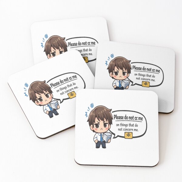 Item preview, Please Do Not CC Me - Funny Office Sarcasm Anime Chibi designed and sold by Mittal-Designs.
