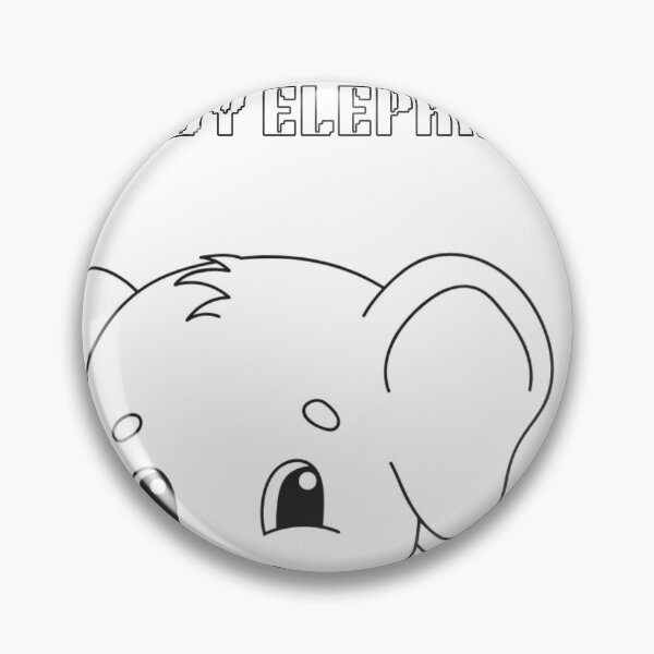 Item preview, Cute Baby Elephant Coloring Page Art designed and sold by VibeTees38.