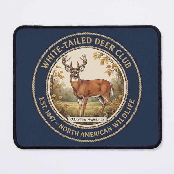 Item preview, White Tailed Deer Club Vintage Badge North American Wildlife designed and sold by CalmCapy Co.