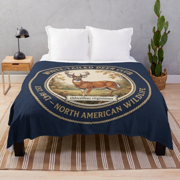 Item preview, White Tailed Deer Club Vintage Badge North American Wildlife designed and sold by CalmCapy Co.