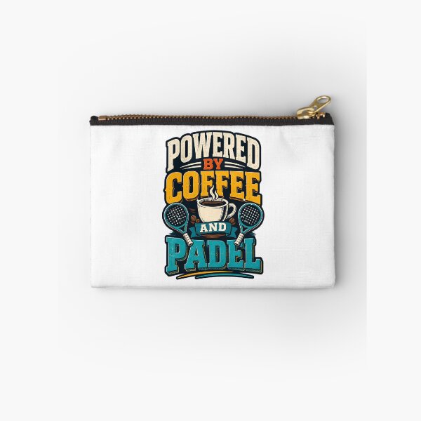 Item preview, Powered By Coffee And Padel Funny Retro Sport designed and sold by Mr Lee.