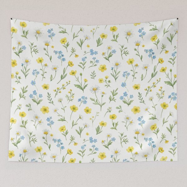 Item preview, Watercolor Wildflower Seamless Pattern - Spring Meadow Nature Design designed and sold by FashioonTrends.
