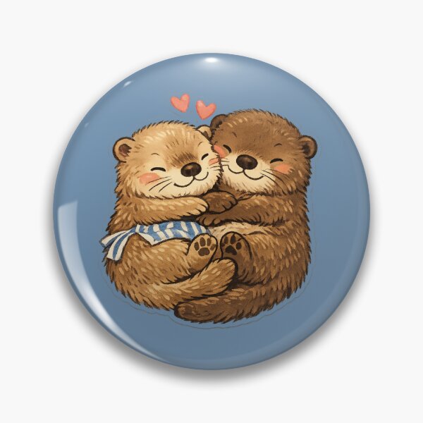 Item preview, Otterly Devoted – Otters Holding Hands designed and sold by poppet103.