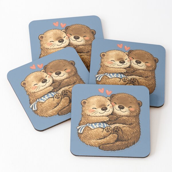 Item preview, Otterly Devoted – Otters Holding Hands designed and sold by poppet103.