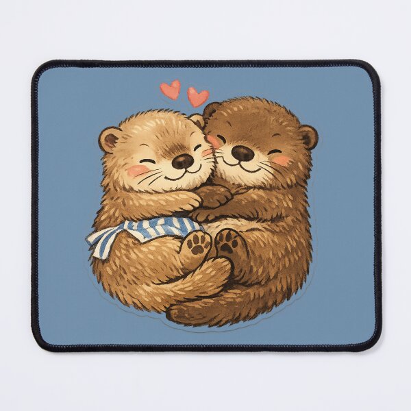 Item preview, Otterly Devoted – Otters Holding Hands designed and sold by poppet103.