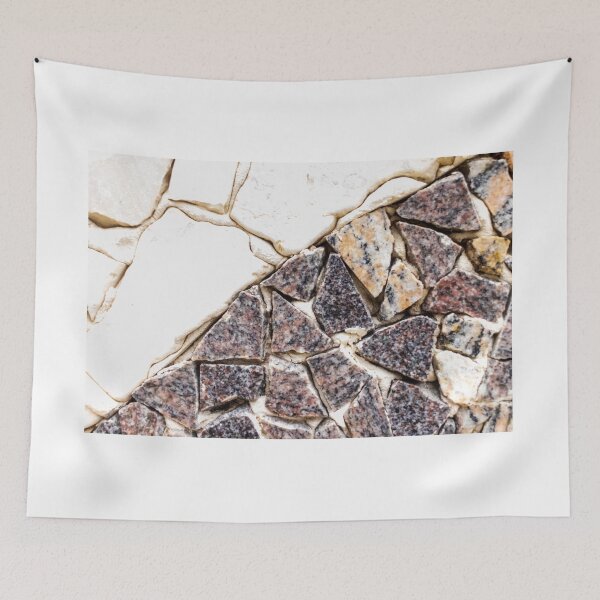 Item preview, Close-Up Stone Mosaic Tiles Texture With Irregular Granite Pieces and White Grout Pattern designed and sold by Nmallia.