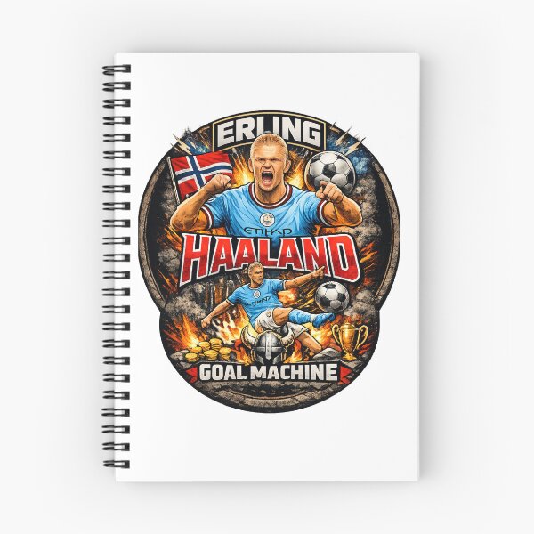 Item preview, Erling Haaland Goal Machine Sticker | Manchester City Football Fan Art | Soccer Legend Retro Sports Design designed and sold by Art Wave Studio.