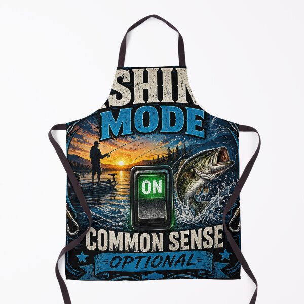 Item preview, Fishing Mode ON – Common Sense Optional | Funny Fishing Angler Graphic designed and sold by CKADigital.
