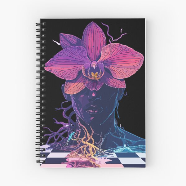 Item preview, Orchid Crown Surreal Portrait – Rooted in Colour Aesthetic Art designed and sold by AvalonMoss.