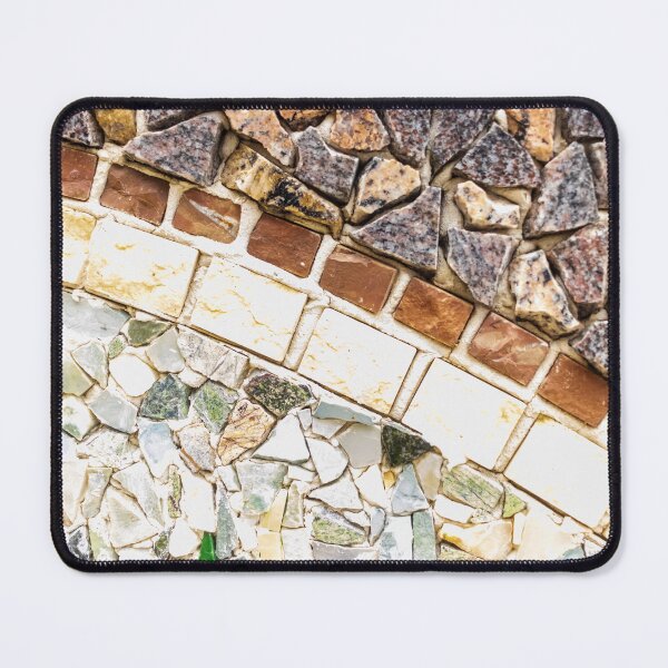 Item preview,  Close-Up Stone Mosaic Tiles Texture With Irregular Granite Pieces and White Grout Pattern designed and sold by Nmallia.