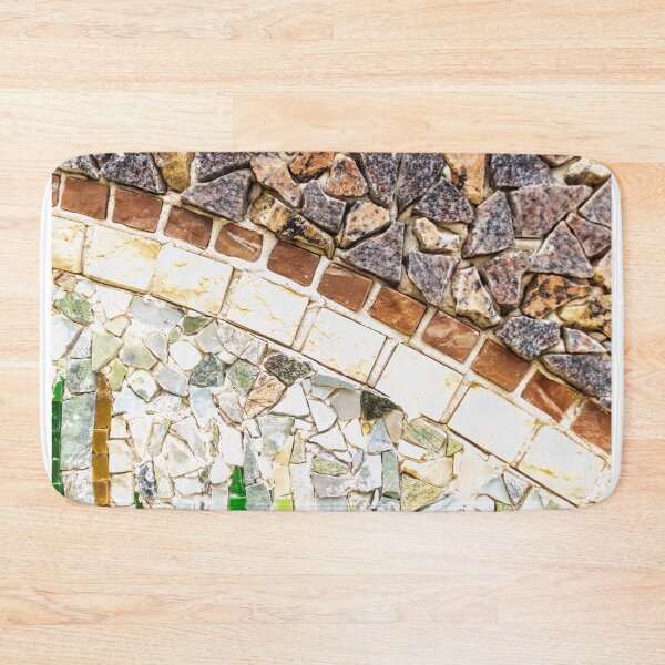 Item preview,  Close-Up Stone Mosaic Tiles Texture With Irregular Granite Pieces and White Grout Pattern designed and sold by Nmallia.