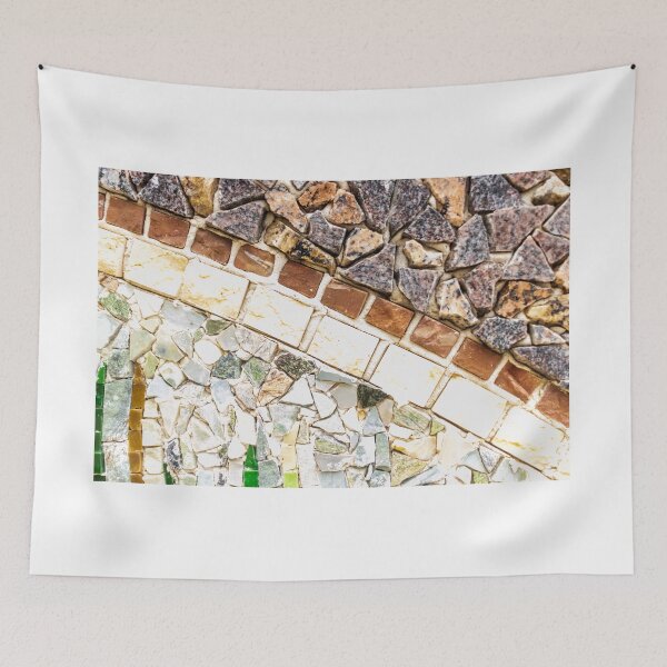 Item preview,  Close-Up Stone Mosaic Tiles Texture With Irregular Granite Pieces and White Grout Pattern designed and sold by Nmallia.