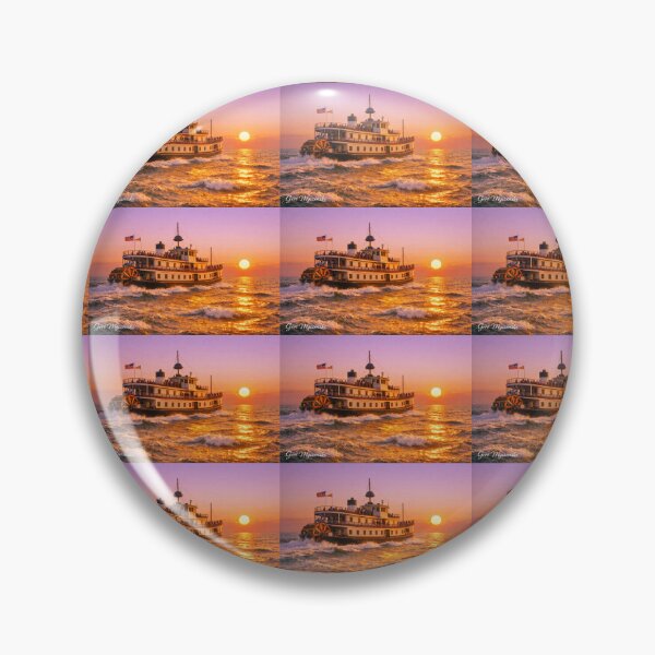Item preview, Proud Mary Sunset Voyage – Rose‑Gold Horizon Glow designed and sold by The Art Queen Of Michigan .