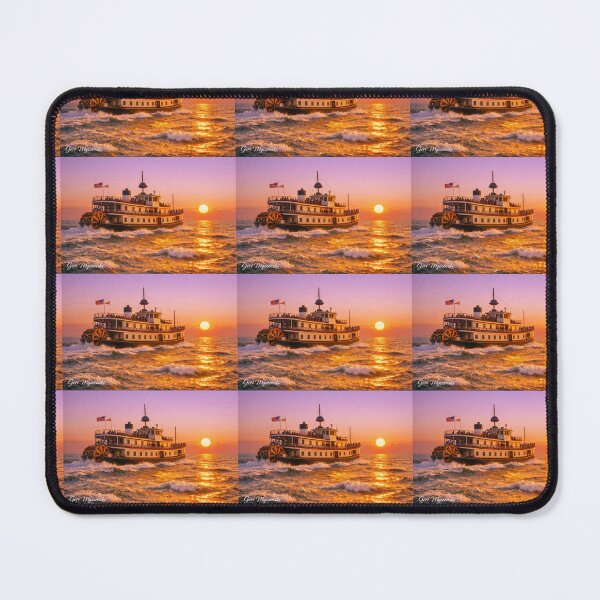 Item preview, Proud Mary Sunset Voyage – Rose‑Gold Horizon Glow designed and sold by The Art Queen Of Michigan .