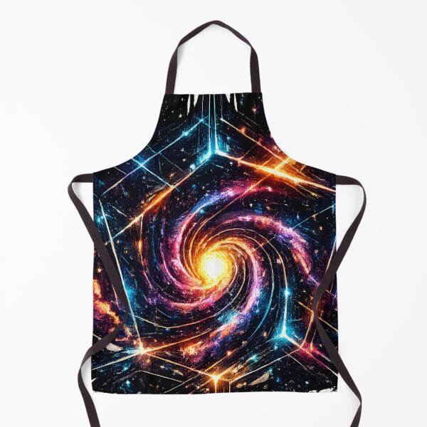 Item preview, Geometric Cosmic Pentagon and Vibrant Nebula Vortex designed and sold by RiteshCenter .