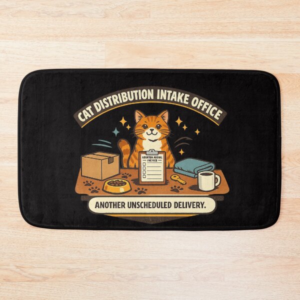 Item preview, Cat Distribution Intake Office – Another Unscheduled Delivery designed and sold by Concrete Coffee Studio.