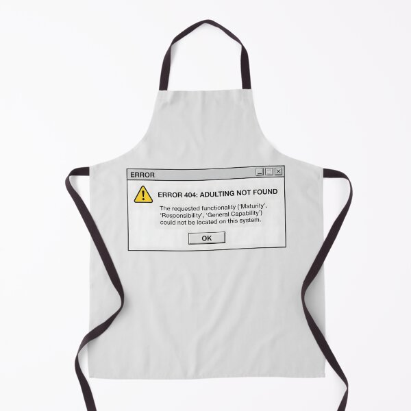 Item preview, Error 404 Adulting Not Found Funny Retro Computer Design for Adulting Humor designed and sold by SplashTastic.