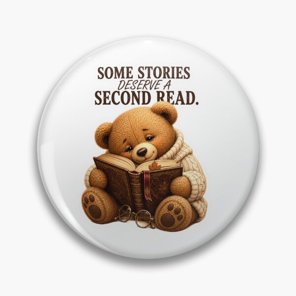 Item preview, Some Stories Deserve a Second Read Book Lover Quote designed and sold by DreamTags Studio.