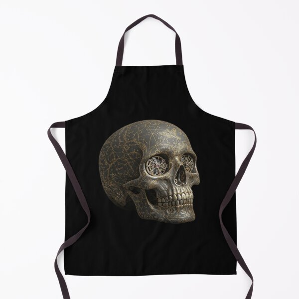 Item preview, Celestial Clockwork Skull: Constellations and Gears designed and sold by SipWithStyleArt.