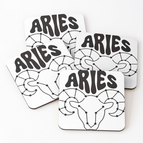 Item preview, Retro Aries Constellation Celestial Groovy Style designed and sold by GSJGROUP.