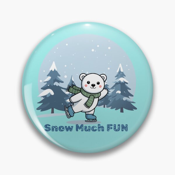 Item preview, Cute Ice Skating Polar Bear - Snow Much Fun Winter T-Shirt designed and sold by SeJaa.
