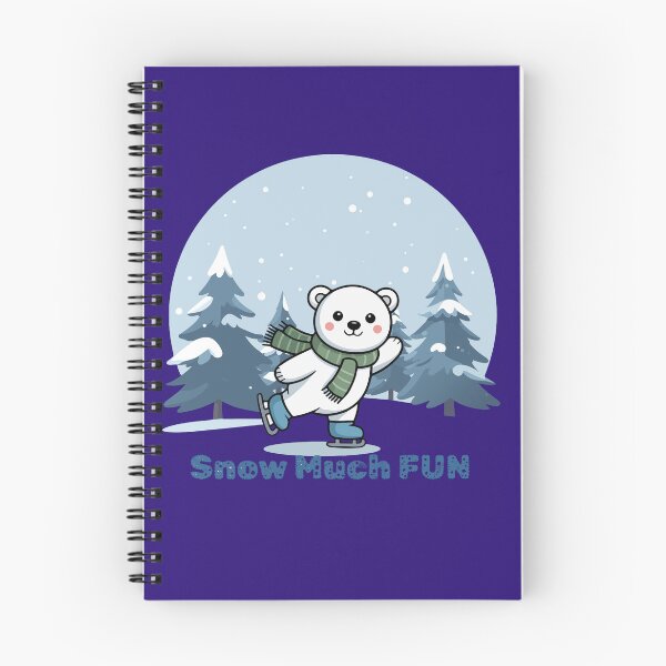 Item preview, Cute Ice Skating Polar Bear - Snow Much Fun Winter T-Shirt designed and sold by SeJaa.