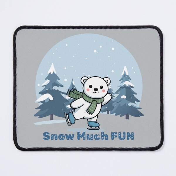 Item preview, Cute Ice Skating Polar Bear - Snow Much Fun Winter T-Shirt designed and sold by SeJaa.