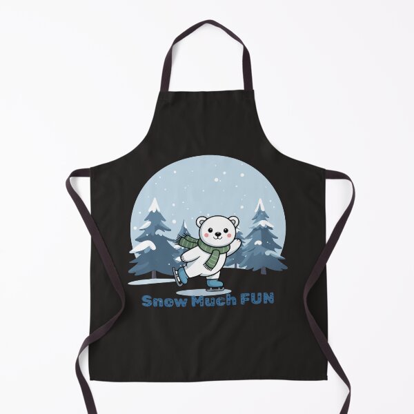 Item preview, Cute Ice Skating Polar Bear - Snow Much Fun Winter T-Shirt designed and sold by SeJaa.