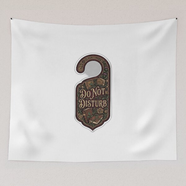 Item preview, Do Not Disturb Bookish Door Hanger designed and sold by ryanguas.