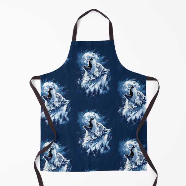 Item preview, A Howling Wolf Under Moonlight, A Striking Representation Of A Wolf In A Moonlit Forest, Bathed In Shades Of Blue, Capturing The Majestic And Wild Essence Of Nature, Call Of The Wild designed and sold by Matt_Smith.