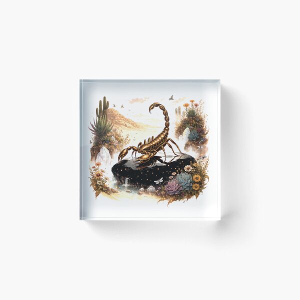 Item preview, Golden Emperor Scorpion Oasis designed and sold by Neural-canvas.