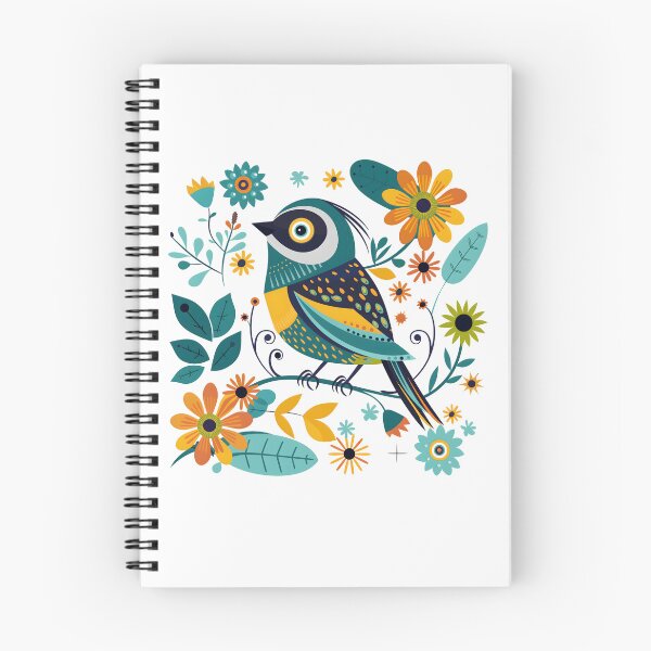 Item preview, Scandinavian Folk Art, Bird and Flowers designed and sold by xiao xuans.