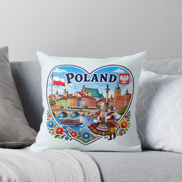 Item preview, Poland Heart Shape Design designed and sold by Myra365Art.