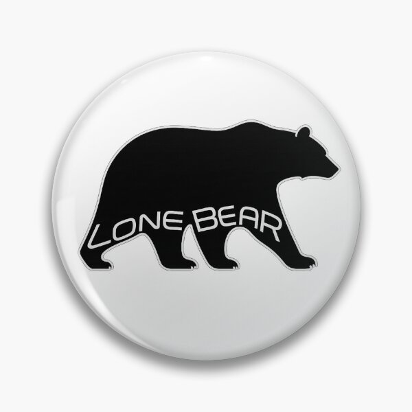 Item preview, Lone Bear Minimalist Silver Outline Logo designed and sold by Kevin Shearer.