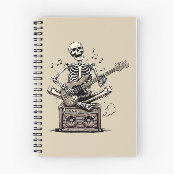 Item preview, Esqueleto tocando el bajo - Humor de bajistas designed and sold by Art-Arcade6.
